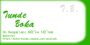 tunde boka business card